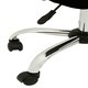 image 5 of Interiors by Premier Brent Ribbed Black And Chrome Home Office Chair