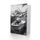 image 2 of Sloth in Bathtub on Mountain Black White Surreal Birthday Greeting Card