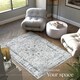 image 7 of Washable Rug Aliya - different sizes, oriental pattern, non-slip underside, non-allergenic short pile Grey | 230 x 160 cm
