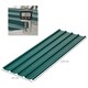 image 7 of Outsunny Pack of 12 Metal Roofing Sheets for Greenhouse, Green | Green
