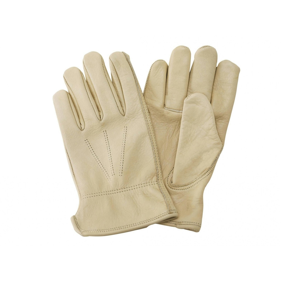 Kent & Stowe Luxury Leather Water Resistant Gloves - Cream - Ladies Small Cream | Ladies Small