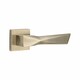 image 4 of Golden Grace 4 Pairs Modern Aura Design Premium Door Handles on Square Rose in Antique Brass Finish Gold