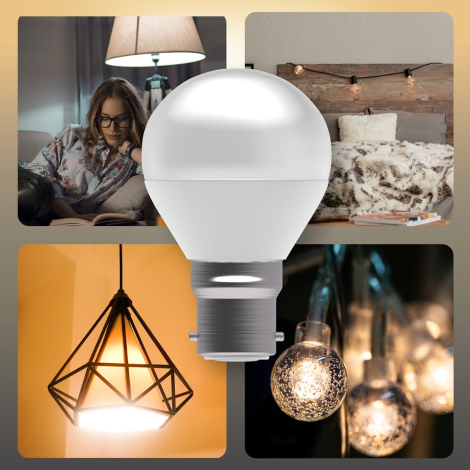 image 1 of BELL Lighting B22 Dimmable SMD Golf Ball Warm White 2700k 4.7W Bayonet Light Bulb