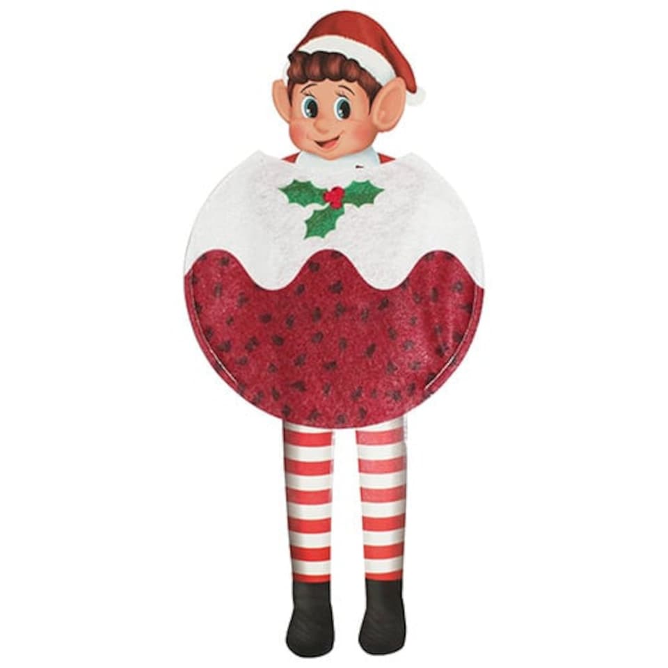 Naughty Christmas Elf Christmas Pudding Dress Up Outfit