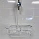 image 2 of Showerdrape Dante White Steel Mini Hook Over Shower Caddy | White | 1