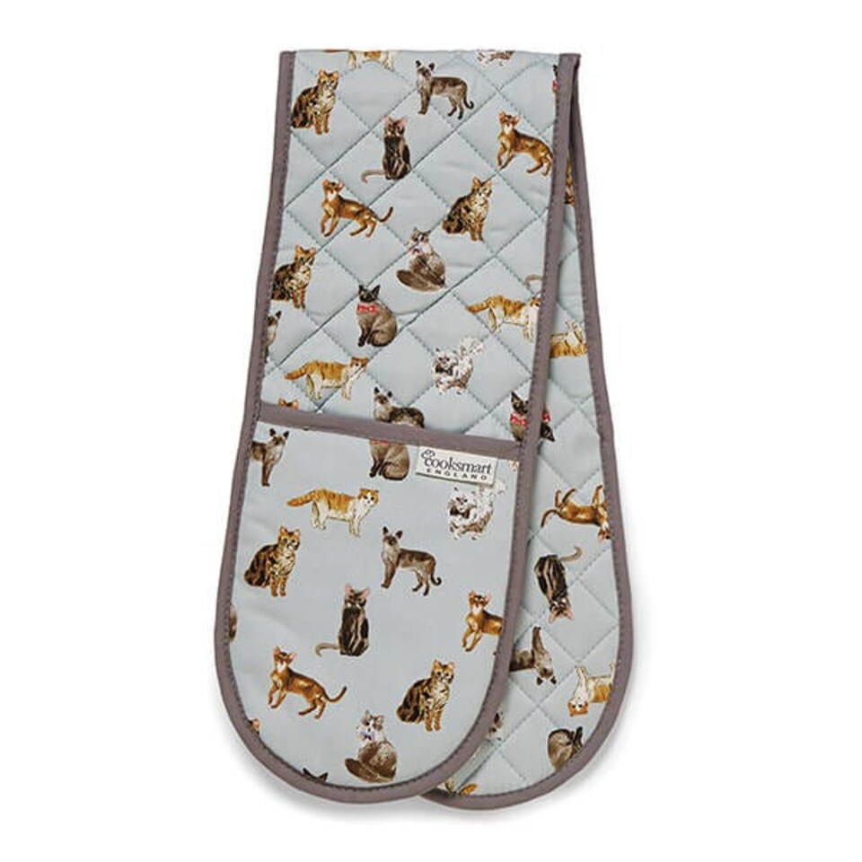 image 1 of Cooksmart Curious Cats Double Oven Glove