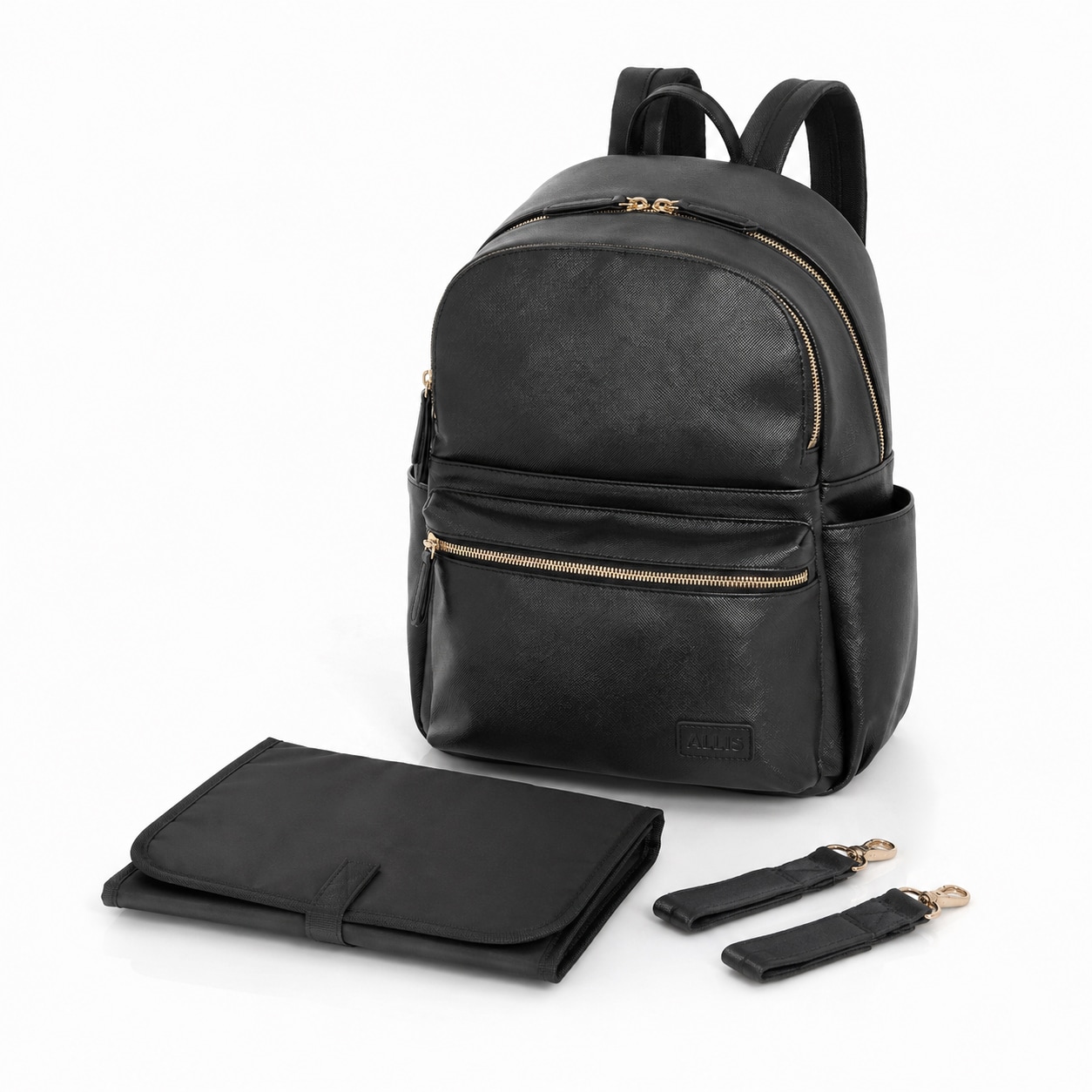 Allis Lux Baby Changing Backpack - Black