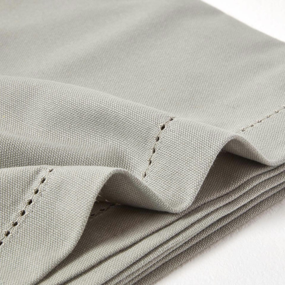 image 1 of Homescapes Grey Tablecloth - 178 x 300 cm Grey