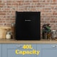 image 2 of Russell Hobbs RHTTLF2E1B 40L Larder Fridge Black Black