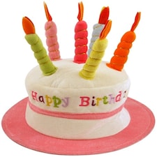 Adult Novelty Birthday Cake Hat Pink