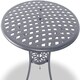 image 4 of Centurion Supports OSHOWA Luxurious Garden and Patio Table and 4 Large Chairs with Armrests Cast Aluminium Bistro Set Grey