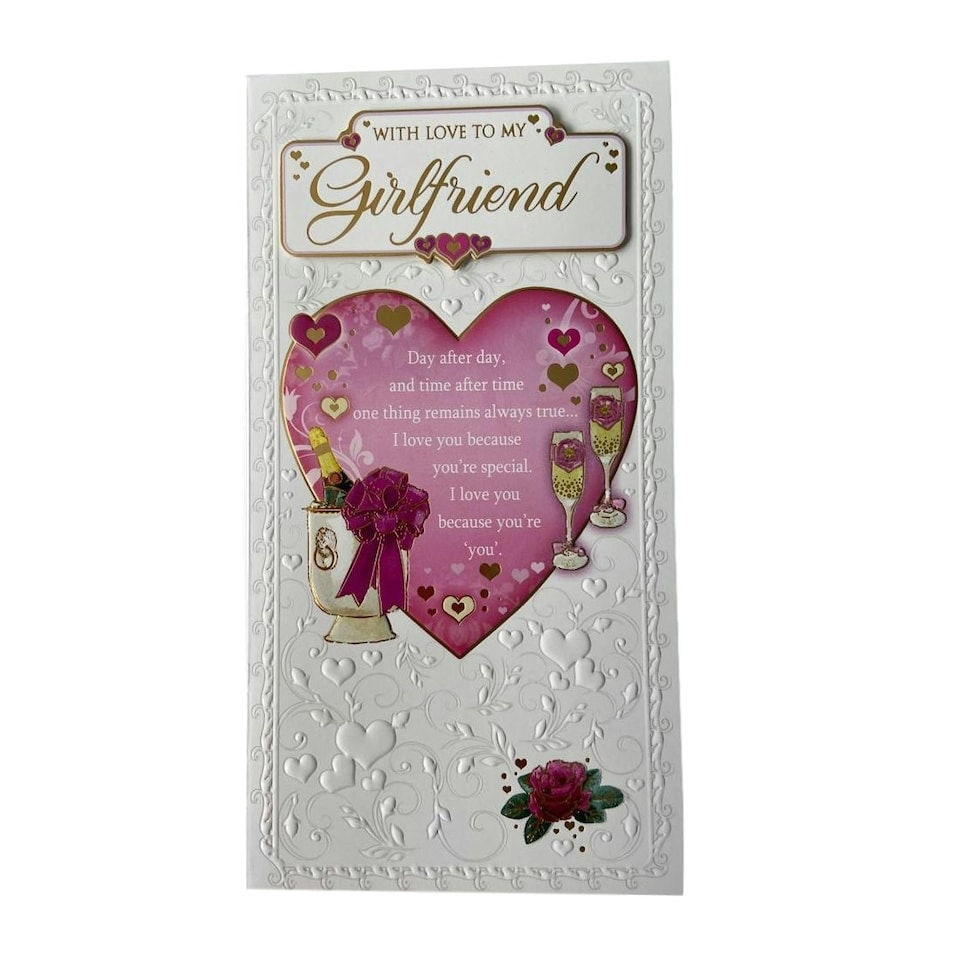 image 1 of With Love To My Girlfriend Soft Whispers Card