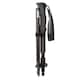 image 1 of Fold Lock Single Pole Adjustable LeverLock Hiking Walking Trekking Outdoor | Black | Black | One Size | 1