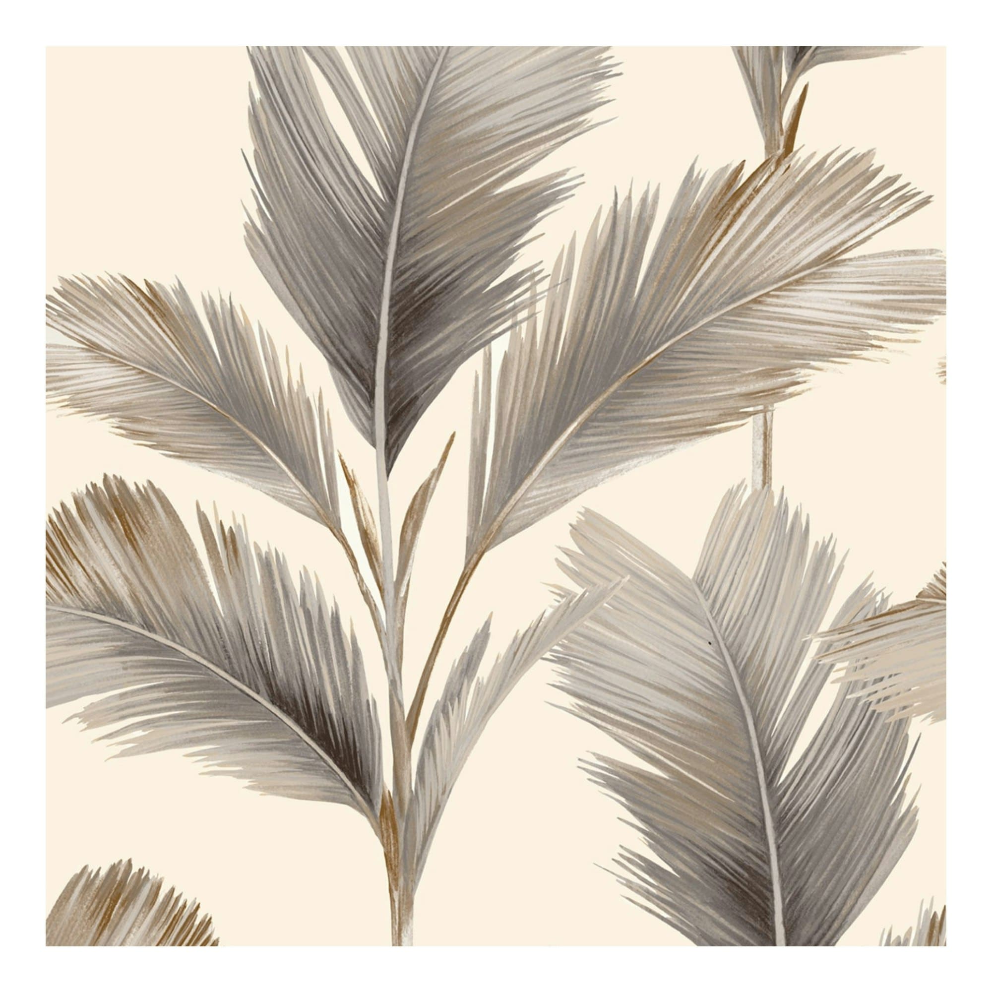 Belgravia Kailani Leaf Wallpaper - Cream/Beige - One Size Cream
