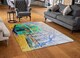 image 2 of London Bus Green Rear Rug | Multi