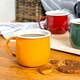 image 4 of Argon Tableware Coloured Enamel Belly Mugs - 375ml - Yellow - Pack of 6 Yellow
