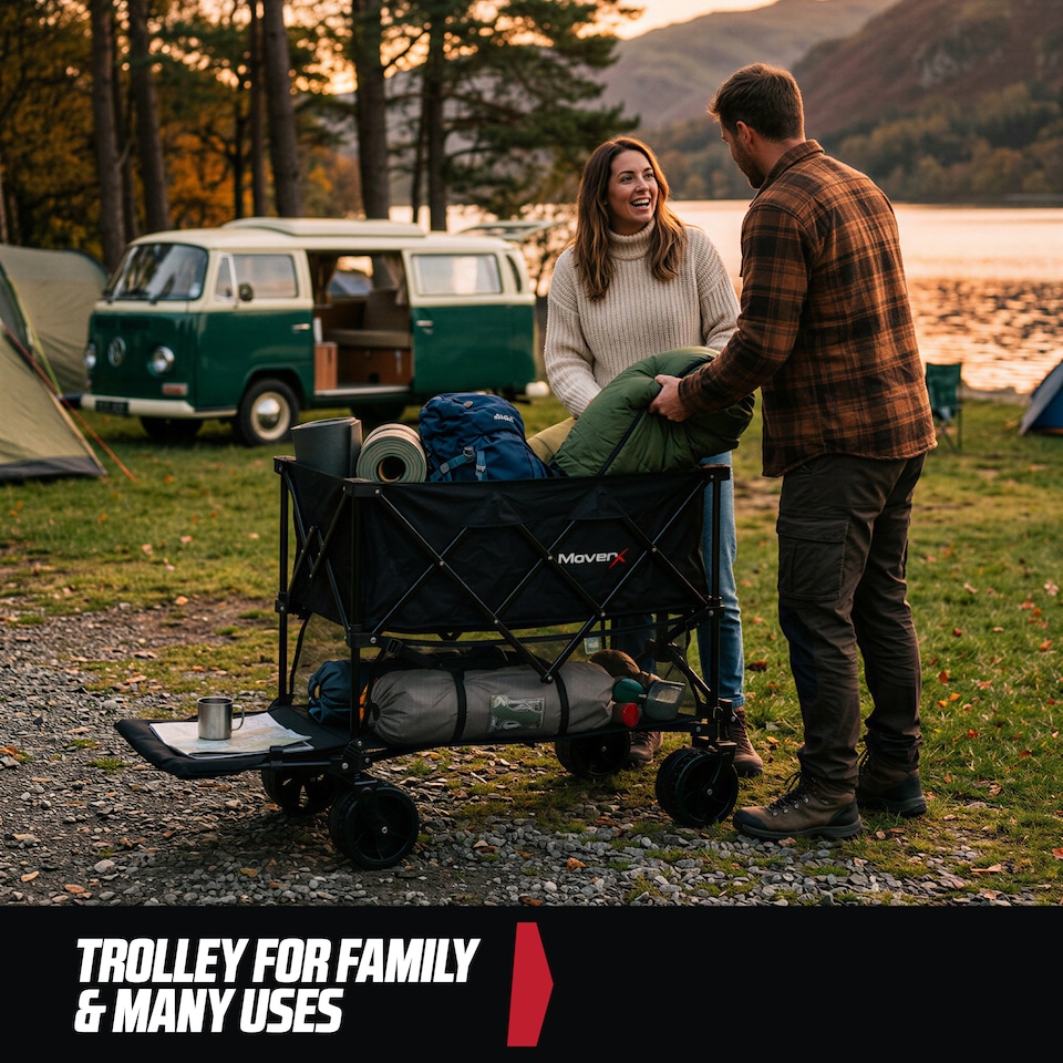 image 1 of MoverX 300L/200kg Double Decker Trolley / Festival Wagon