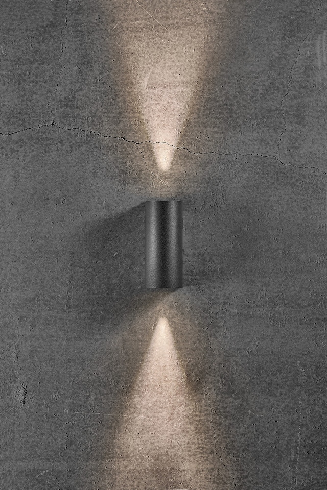 image 1 of Nordlux Asbol Outdoor Wall Light Black Aluminium Sensor Intergrated LED  20,000hrs - Mains Powered, IP44 | Black | Black