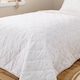 image 1 of Bianca Mini Star & Stripes Cotton Reversible Bedspread | Cream | Natural | One Size