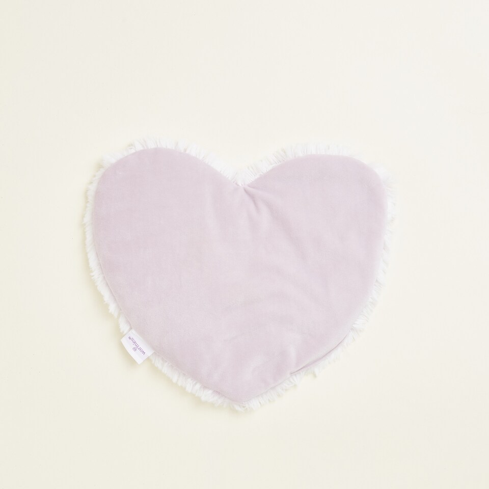 image 1 of Warmies Microwavable Heart Heat Pad Marshmallow Pink
