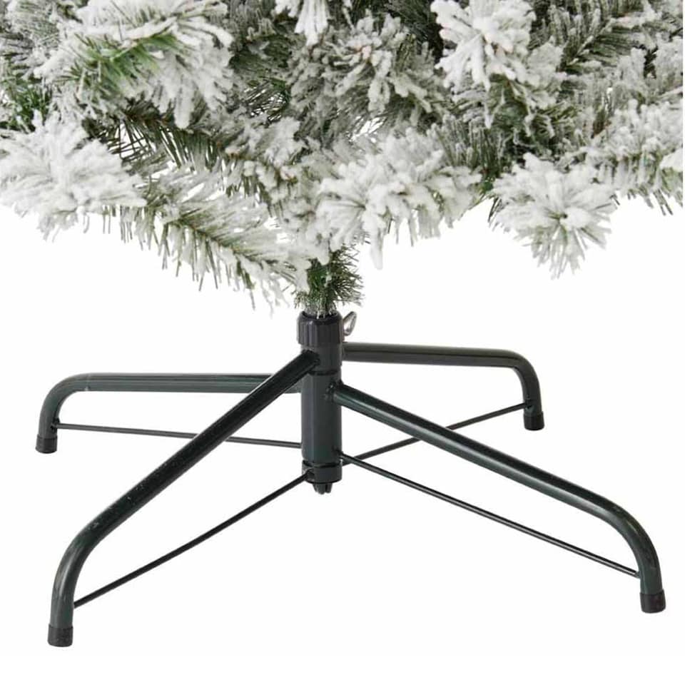 image 1 of Scandinavian 7ft White Spruce Fir Artificial Christmas Tree | Green