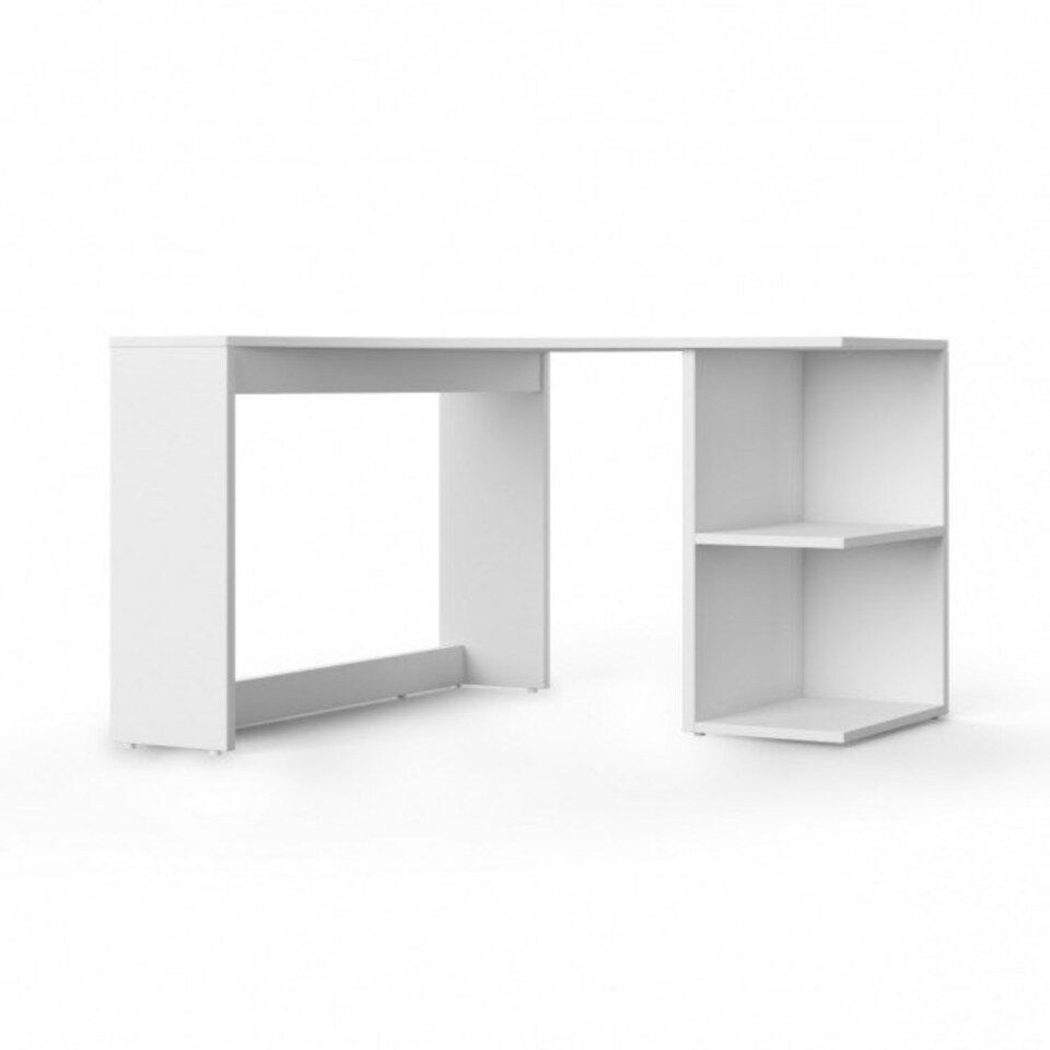 image 1 of Chesil Office Writing Desk White White | White