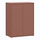 image 2 of Alice Springs Tall 2 Door Cupboard with Push-to-Open Doors in Terracotta