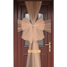 Rose Gold Deluxe Pre-Made Door Bow Decoration