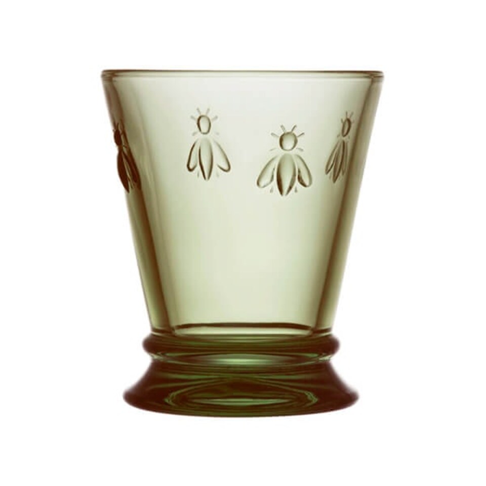 image 1 of La Rochere Bee Tumbler Olive Green 270ml Set of 6