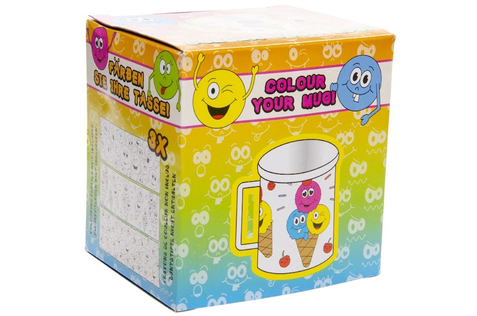 image 1 of Emotion Faces Theme Color Your Own Mug