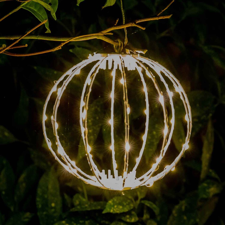 image 1 of Noma 20cm LED Wire Sphere, 80 Warm White LEDs