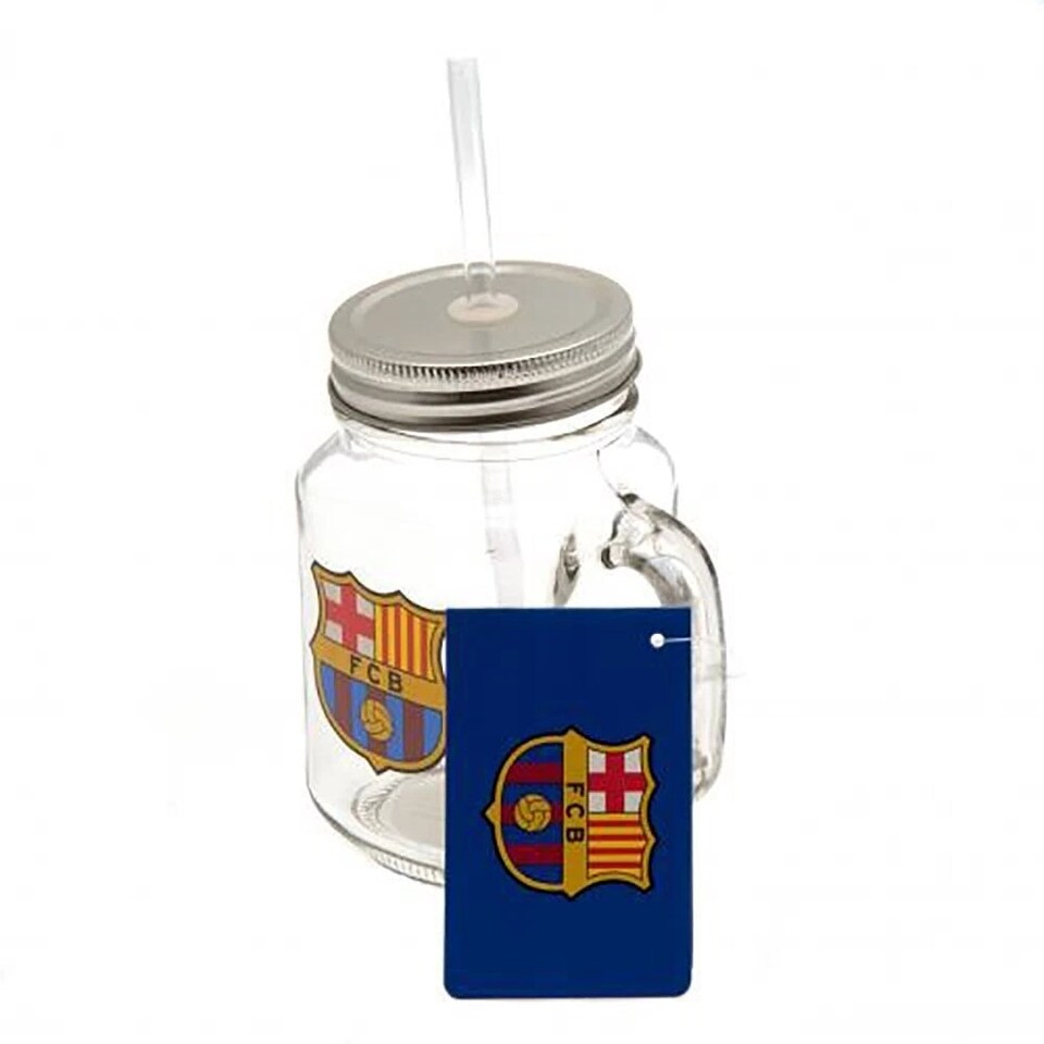 image 1 of Barcelona FC Mason Jar Clear
