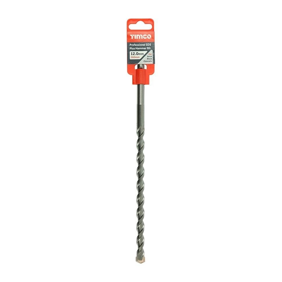 image 1 of Timco - Professional SDS Plus Hammer Bit (Size 12.0 x 260 - 1 Each)