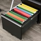 image 8 of Vinsetto 3 Drawer File Cabinet, Lockable Metal Filling Cabinet, Black