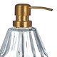 image 3 of Interiors by Premier Modern Lotion Dispenser, Glass Lotion Pump Dispenser With Brass Nozzle, Hand Cream Bottle, Soap Dispenser