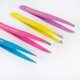 image 4 of Brushworks 4 Piece Combination Tweezer Set - Neon