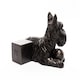 image 3 of Scottish Terrier Plant Pot Feet - Set of 3 - L9 x W11.5 x H7.5 cm Brown