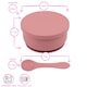 image 3 of Tiny Dining 4pc Baby Silicone Suction Feeding Set - Ochre