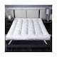 image 2 of Ezysleep 4 Inch Thick Super Soft Microfibre Mattress Topper Deep Fill Comfort | White