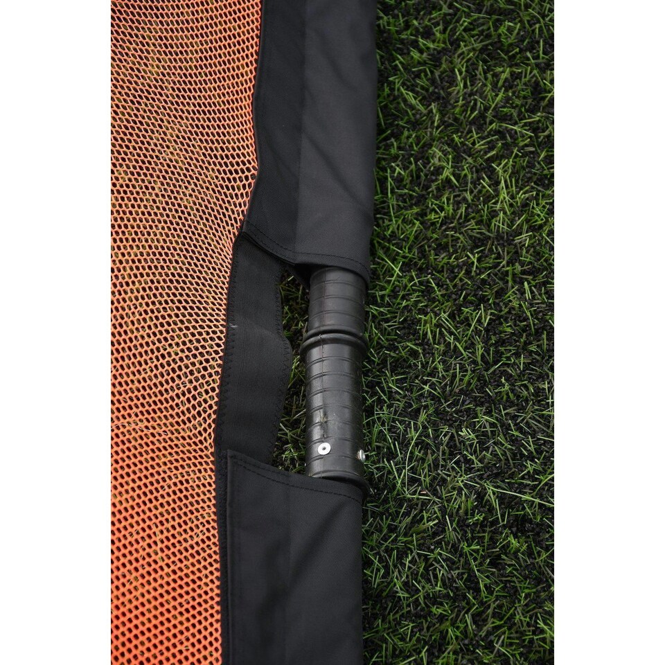 image 1 of Precision Aluminium Folding Football Goal - Coral/Black - One Size