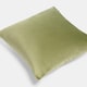 image 5 of OHS 2 x Matte Velvet Cushion Covers Soft Plain Zip | Green