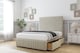 image 3 of Sloomy Madison Cream Plush Divan Bed With Mattress 2 Drawers Right Side With 26" Strutted Headboard & 12" Matching Footboard 4' Small Double | Cream | Cream | Small Double | 1