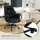 image 9 of COSTWAY PU Leather Computer Chair Ergonomic Office Chair Black