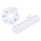 image 3 of Ashley 2pc Plastic Pill Box Set - White