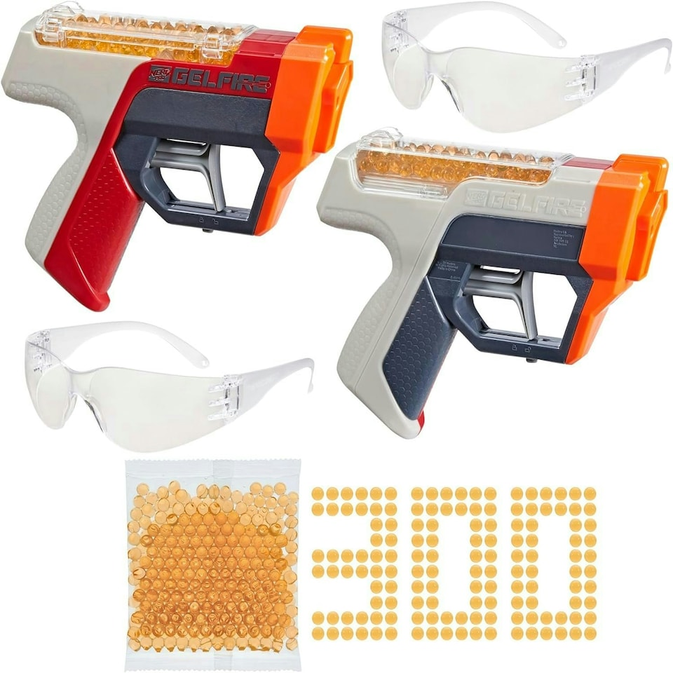 image 1 of NERF - Pro Gelfire Dual Wield 2-Pack + 300 Hydrated Gelfire Rounds