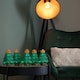 image 3 of 12cm Set of 5 Battery Operated Light up Christmas Tree Ornaments with 50 Cool White LEDs