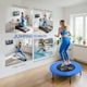 image 4 of HOMCOM 81cm Fitness Trampoline Exercise, Max Load 100 KG, Blue Black