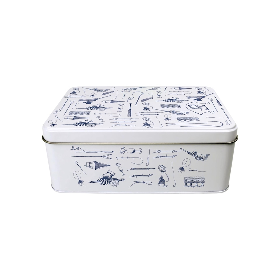 image 1 of Vintage Fishing Storage Tin