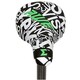 image 2 of AWE BMX/Freestyle Bike Saddle Black/White/Green with FREE SEAT POST