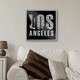 image 2 of Metal Art Los Angeles Brushed Aluminium Print